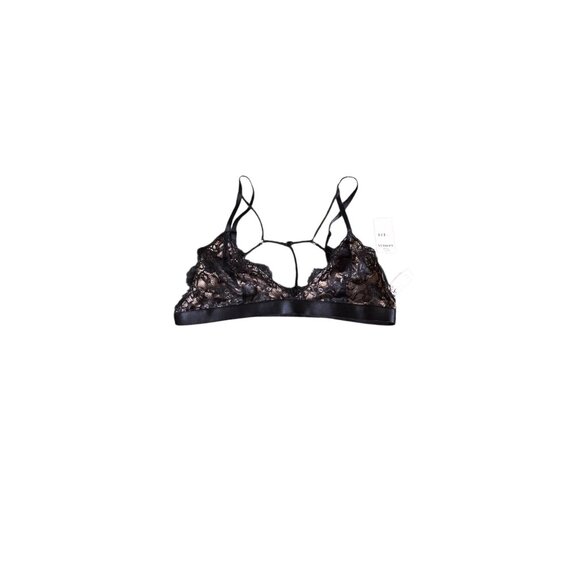 NWT Express Black and Tan Lace Bralette - Picture 1 of 5